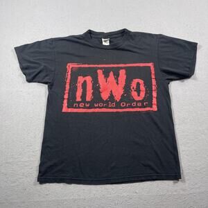 Vintage nWo Shirt Mens Medium Black WCW Wrestling New World Order Tee 90s‎ Retro